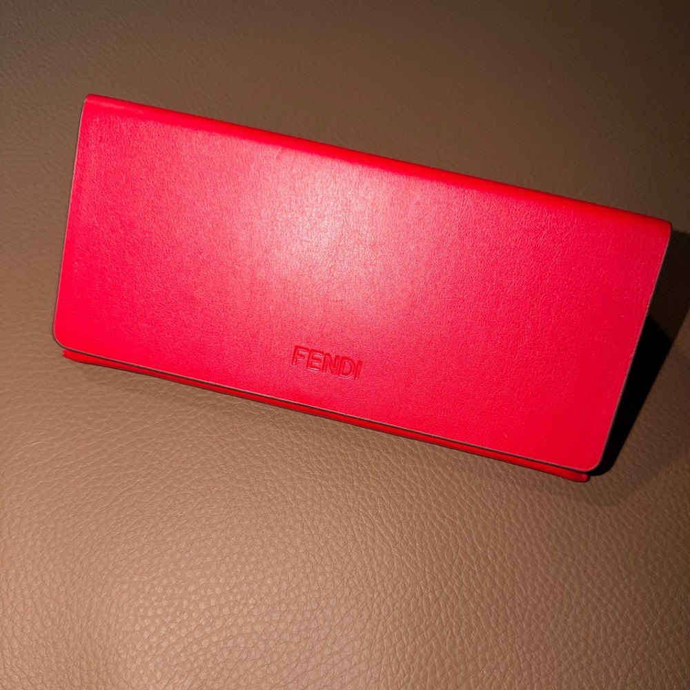 Fendi red sunglass case